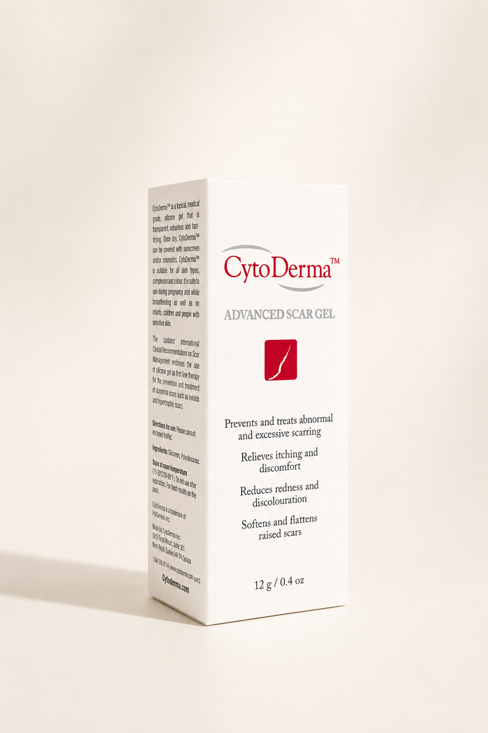 CytoDerma® Gel avancé pour cicatrices